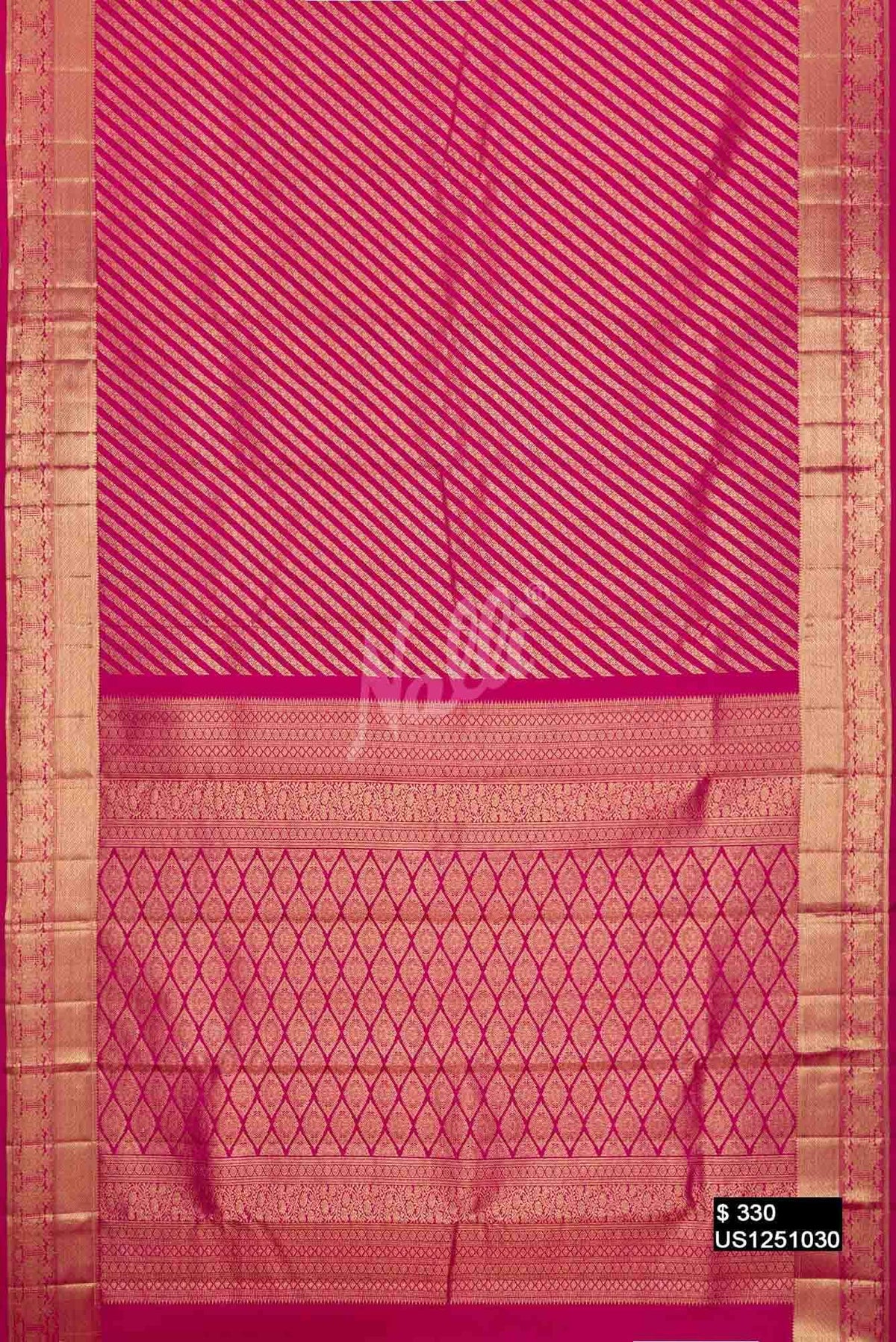 Pink Kanchipuram Silk Saree