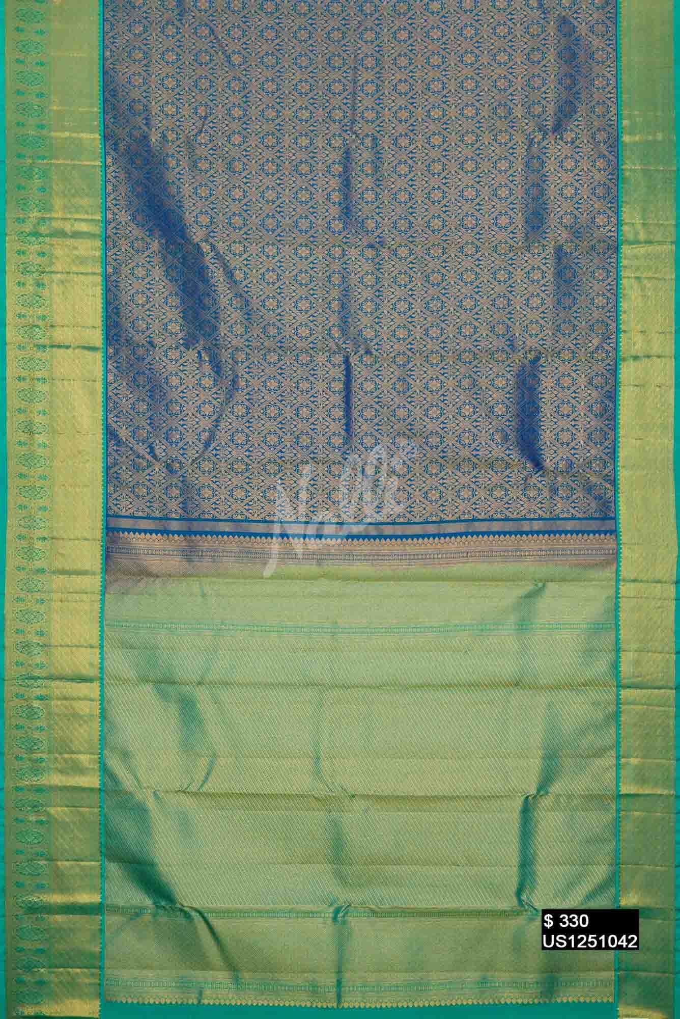 Royal Blue Kanchipuram Silk Saree