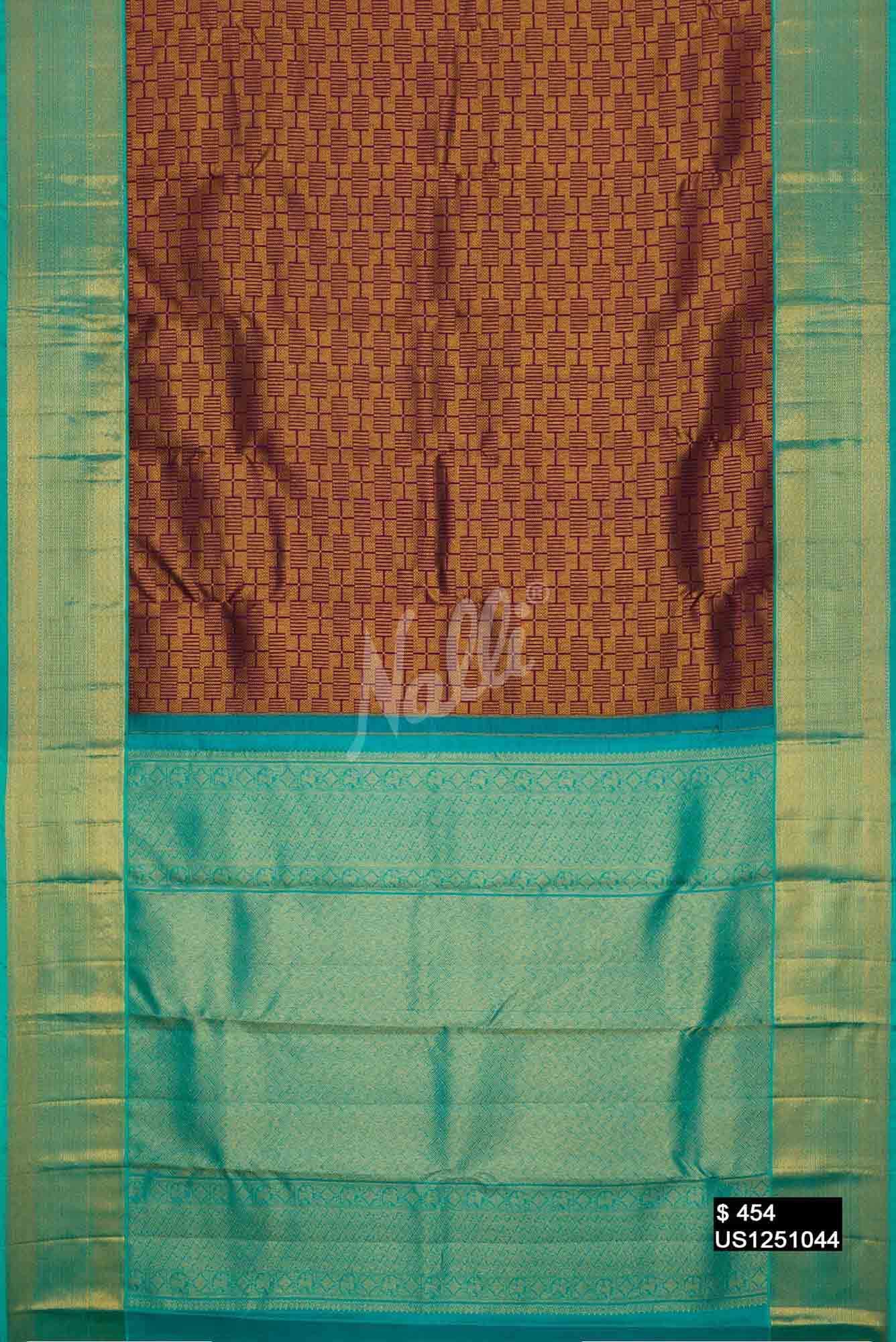 Violet Kanchipuram Silk Saree