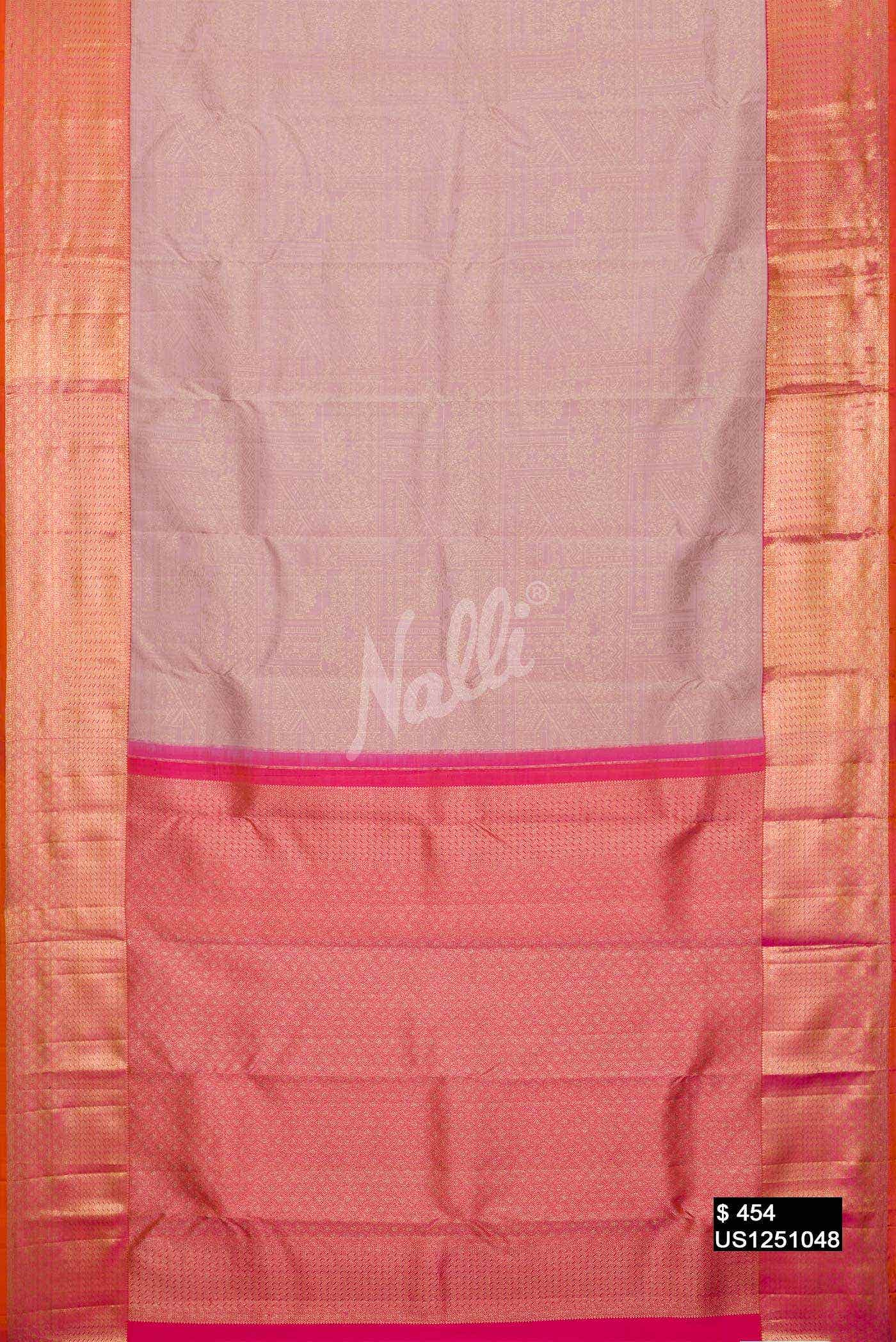 Lavender Kanchipuram Silk Saree