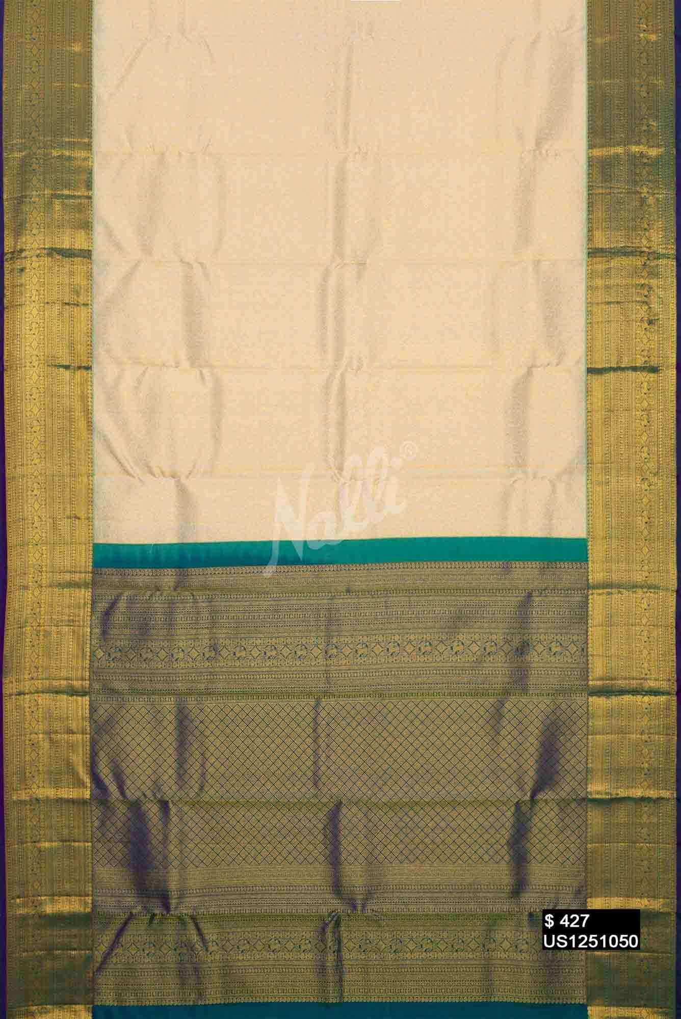 Sandal Kanchipuram Silk Saree