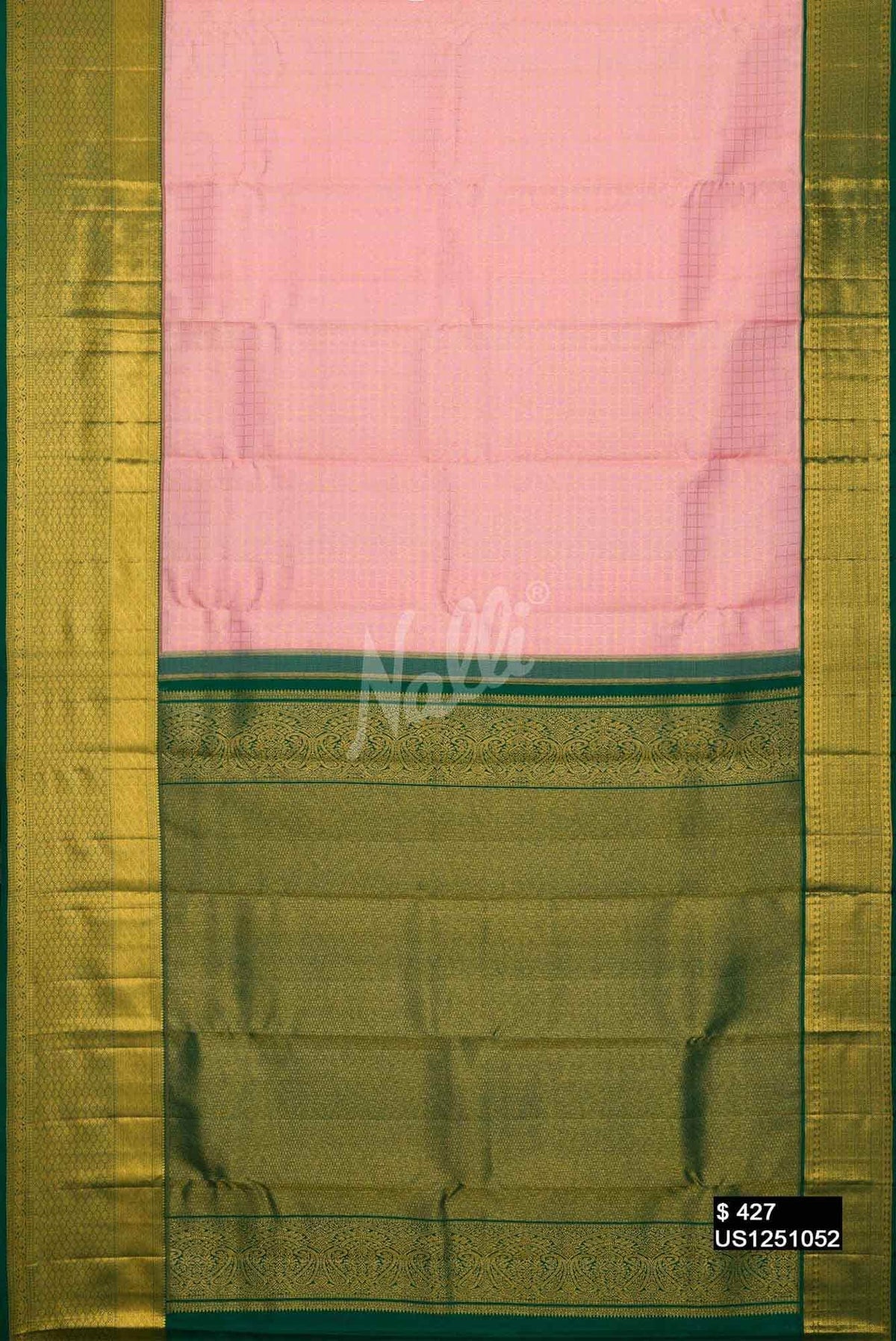 Pink Kanchipuram Silk Saree