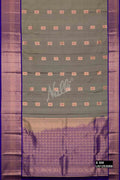 Grey Kanchipuram Silk Saree