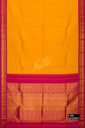 Yellow Kanchipuram Silk Saree