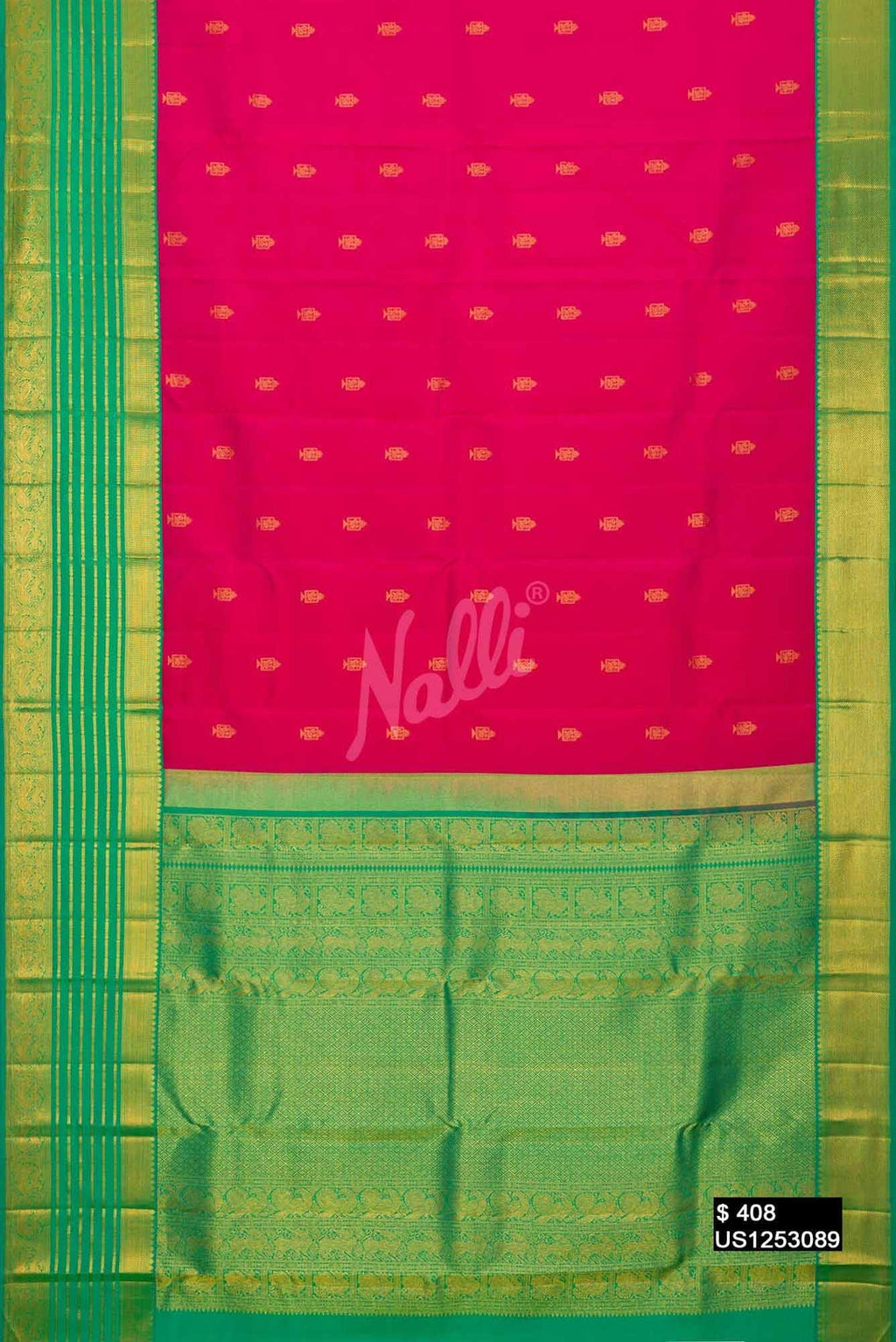Pink Kanchipuram Silk Saree