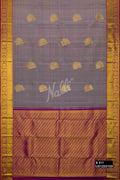 Grey Kanchipuram Silk Saree