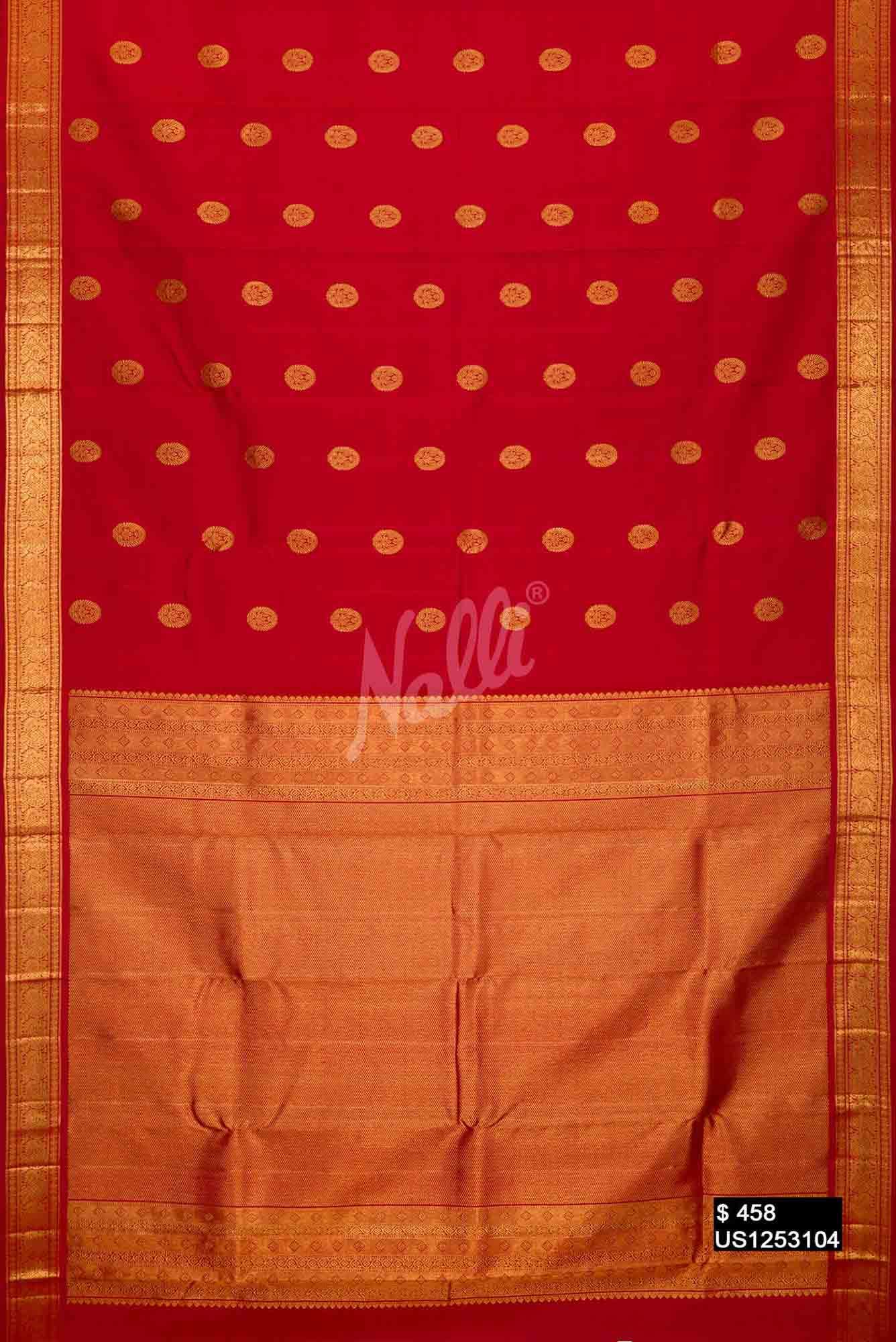 Red Kanchipuram Silk Saree