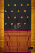 Bottle Green Kanchipuram Silk Saree