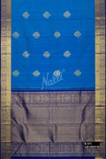 Sky Blue Kanchipuram Silk Saree