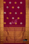 Maroon Kanchipuram Silk Saree