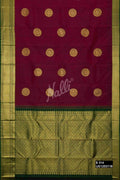 Maroon Kanchipuram Silk Saree