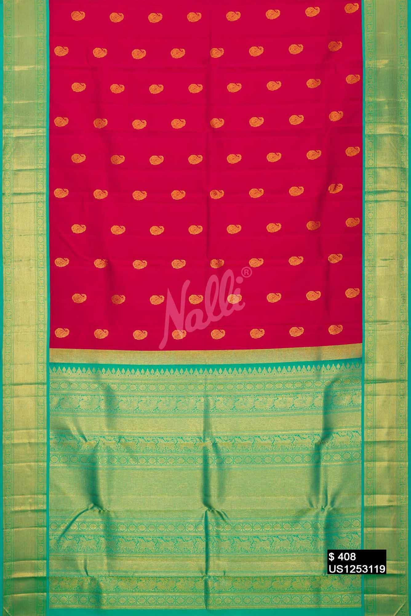 Imperial Pink Kanchipuram Silk Saree