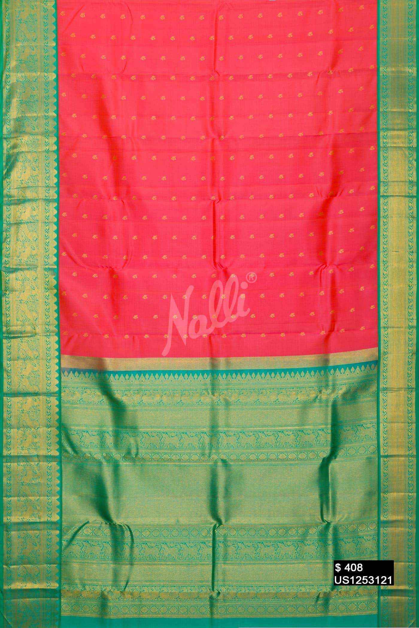 Pink Kanchipuram Silk Saree