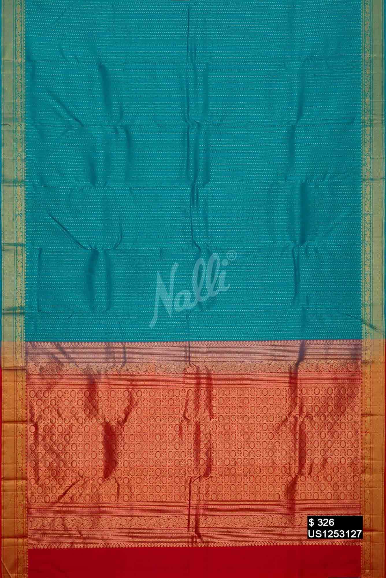 Blue Kanchipuram Silk Saree