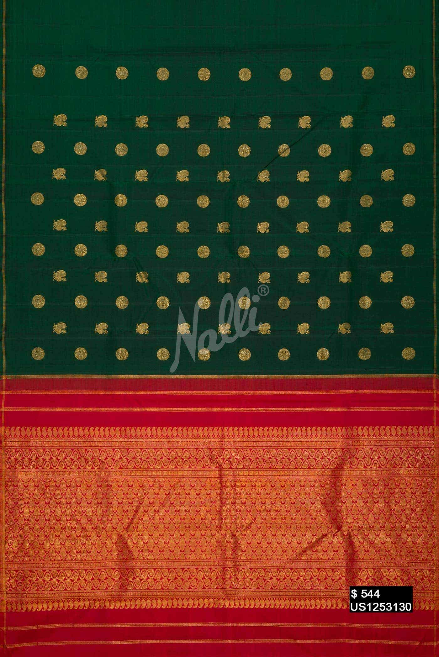 Green Kanchipuram Silk Saree