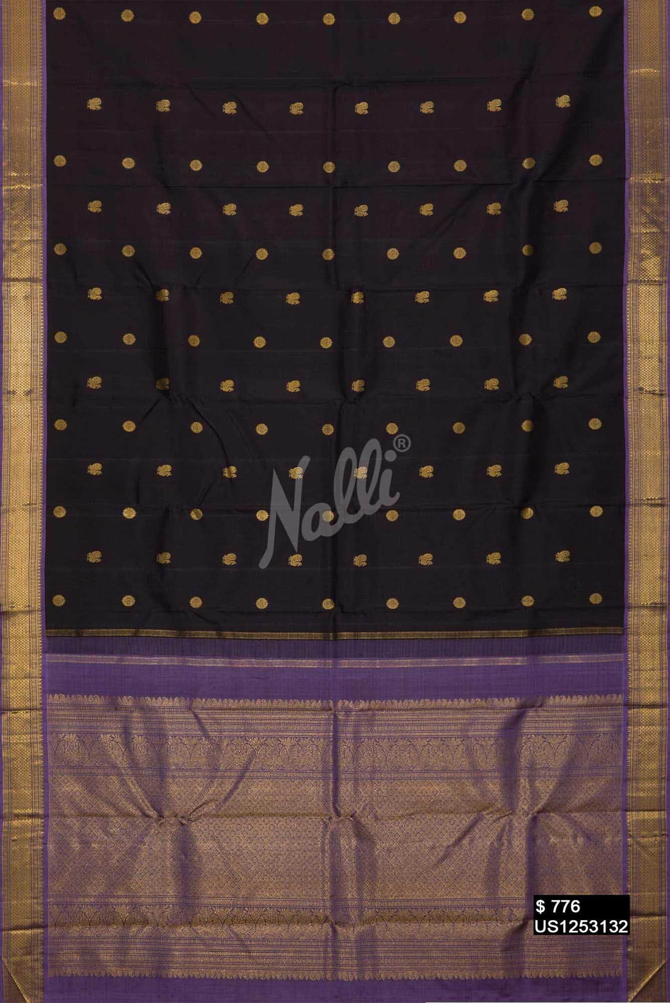 Brown Kanchipuram Silk Saree