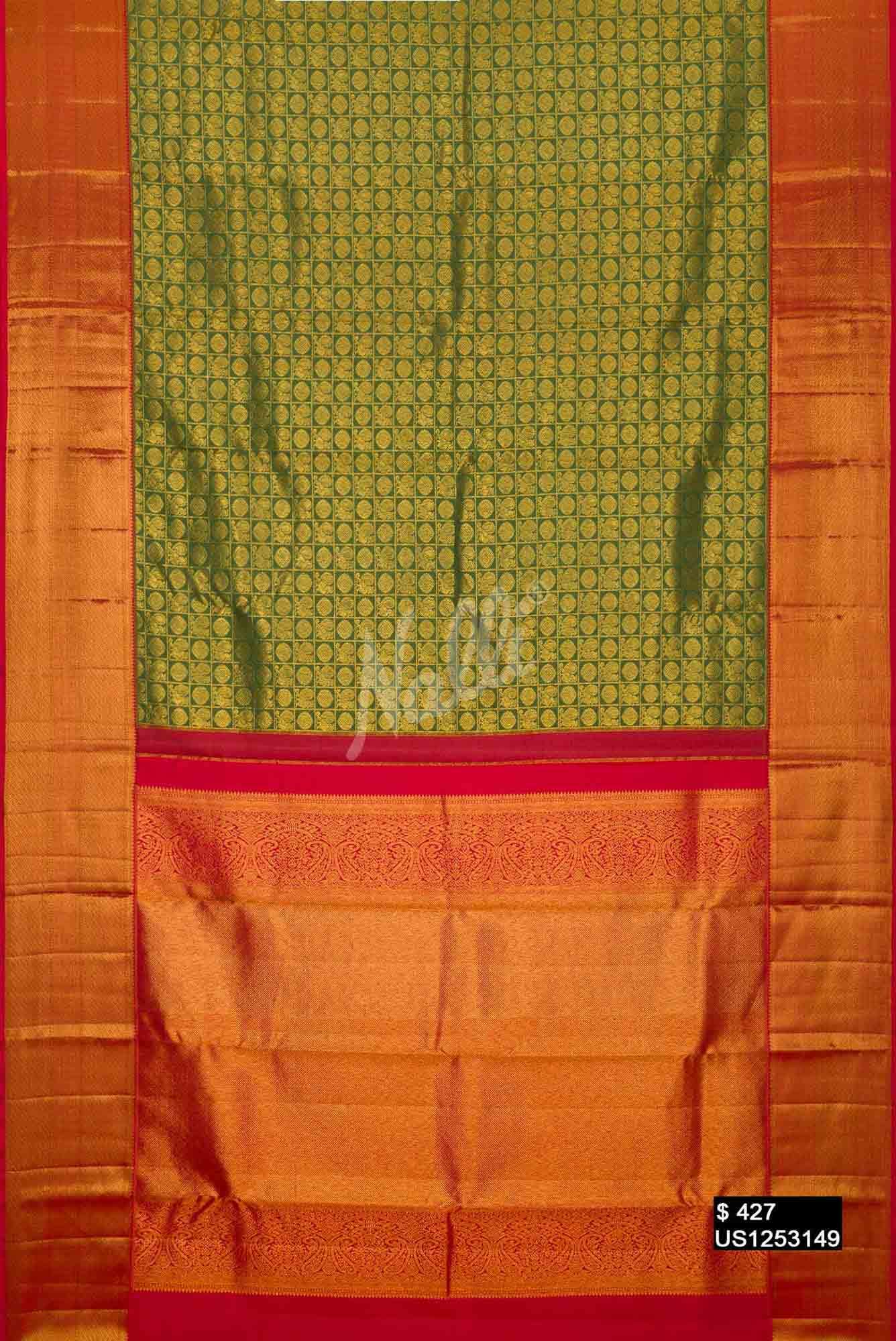 Green Kanchipuram Silk Saree