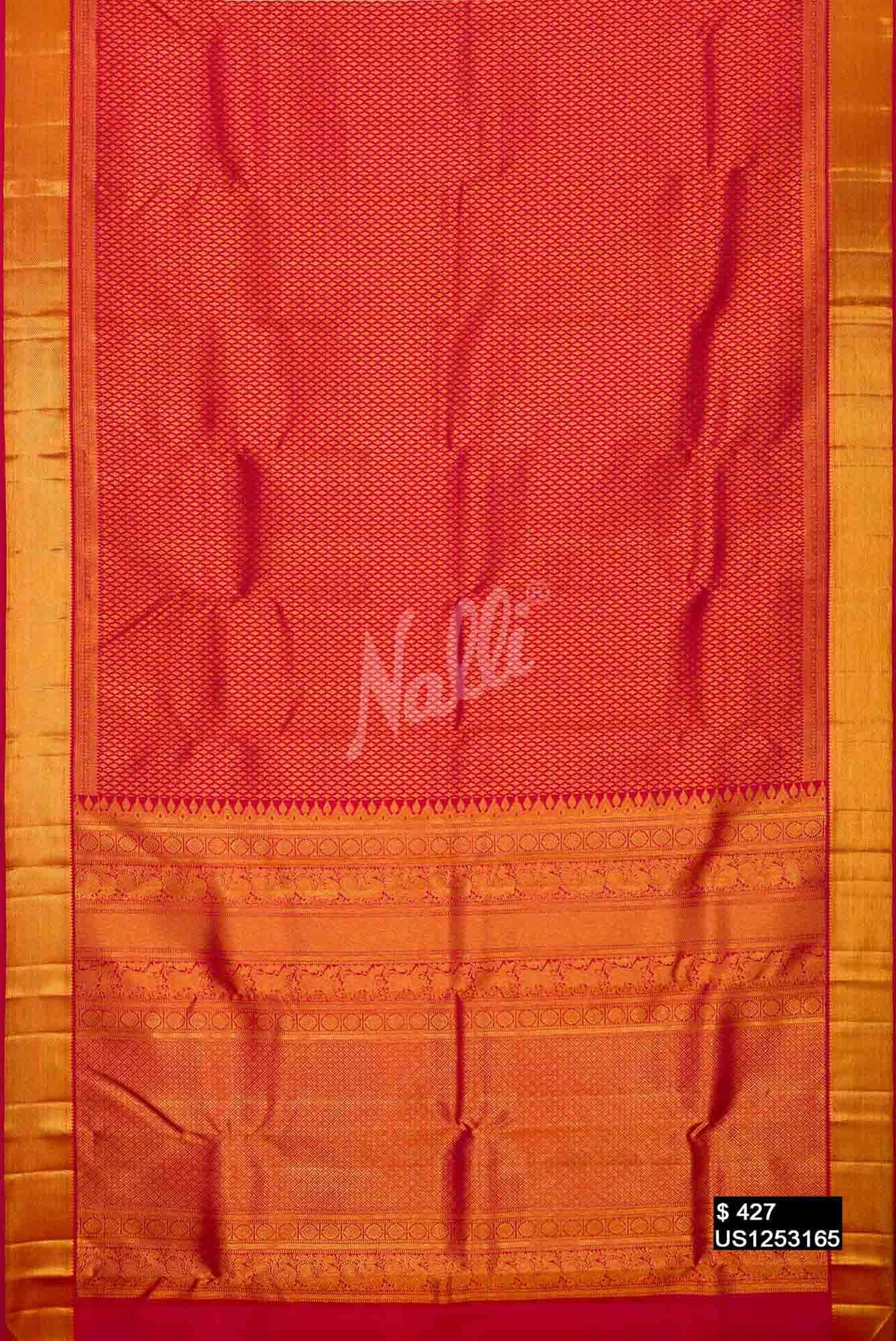 Red Kanchipuram Silk Saree