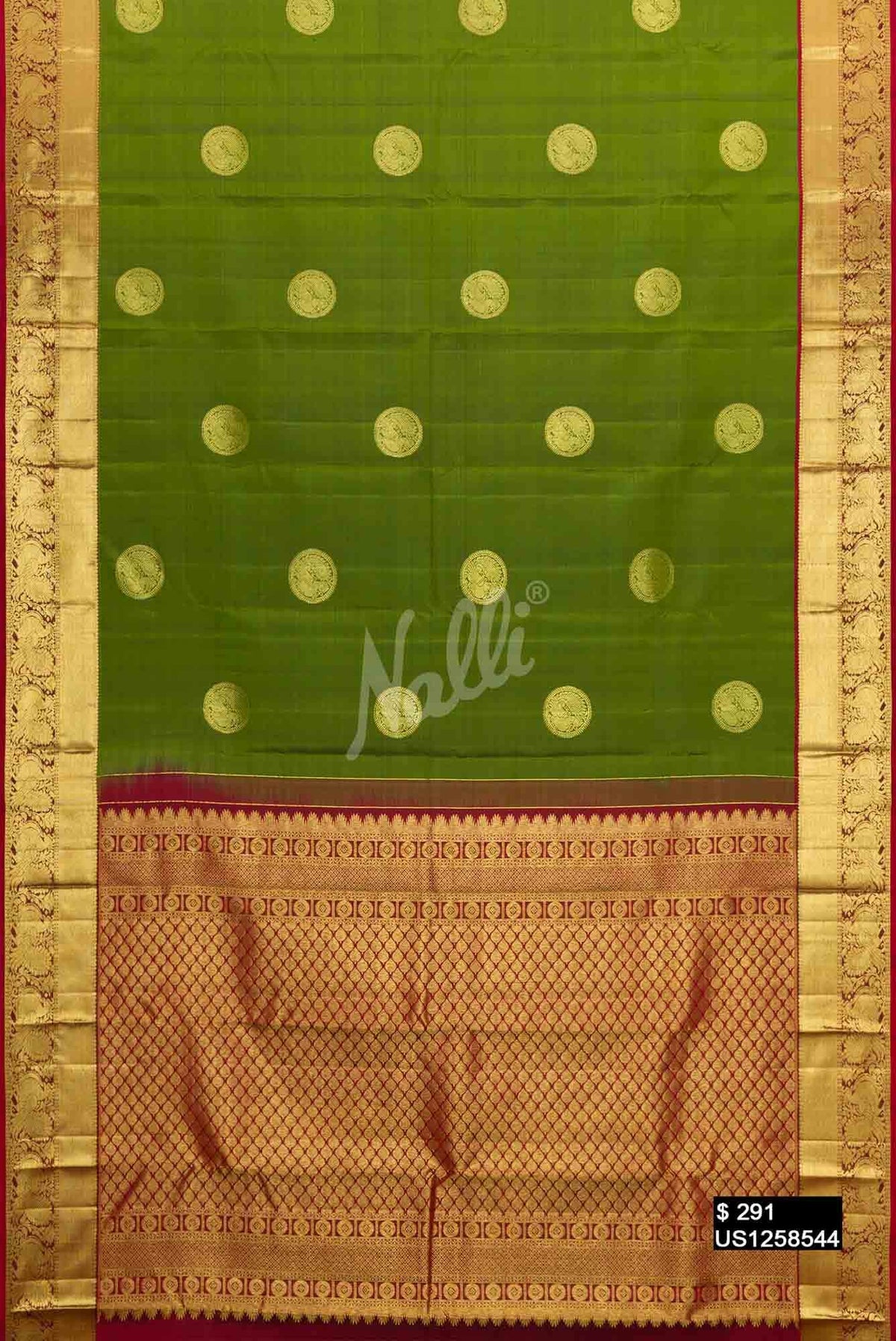 Green Kanchipuram Silk Saree