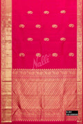 Dark Pink Kanchipuram Silk Saree
