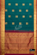 Bottle Green Kanchipuram Silk Saree