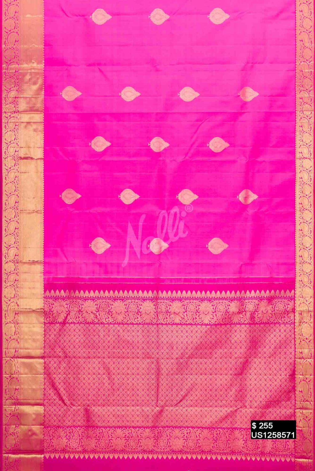 Pink Kanchipuram Silk Saree