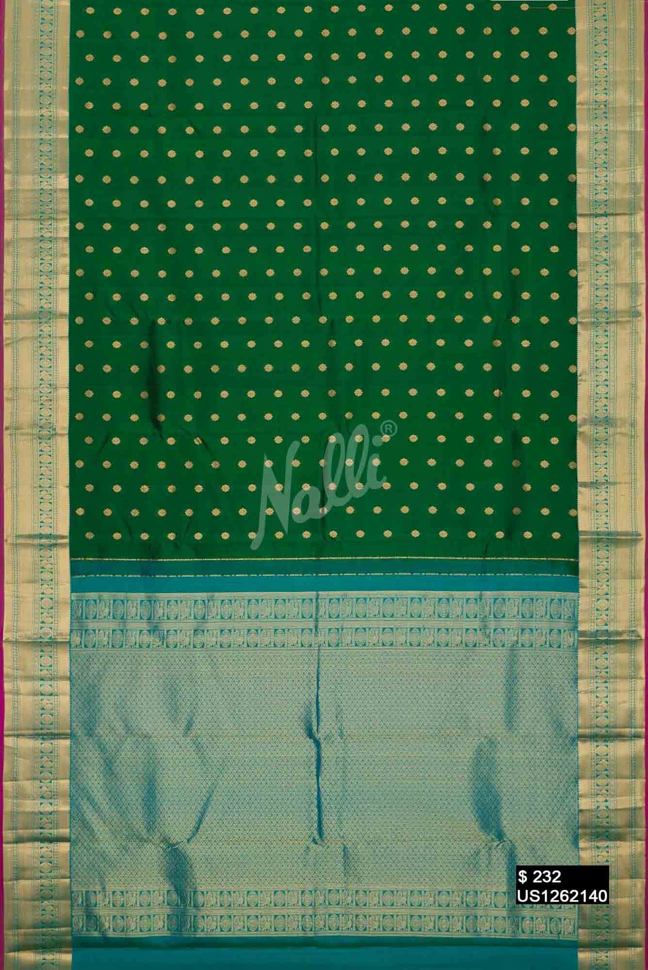 Green Kanchipuram Silk Saree