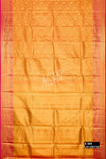 Orange Kanchipuram Tissue Silk Saree