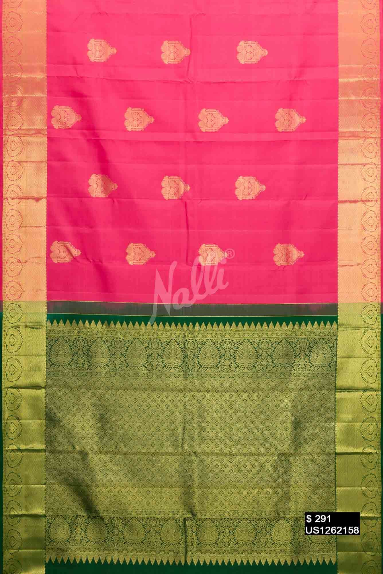 Pink Kanchipuram Silk Saree