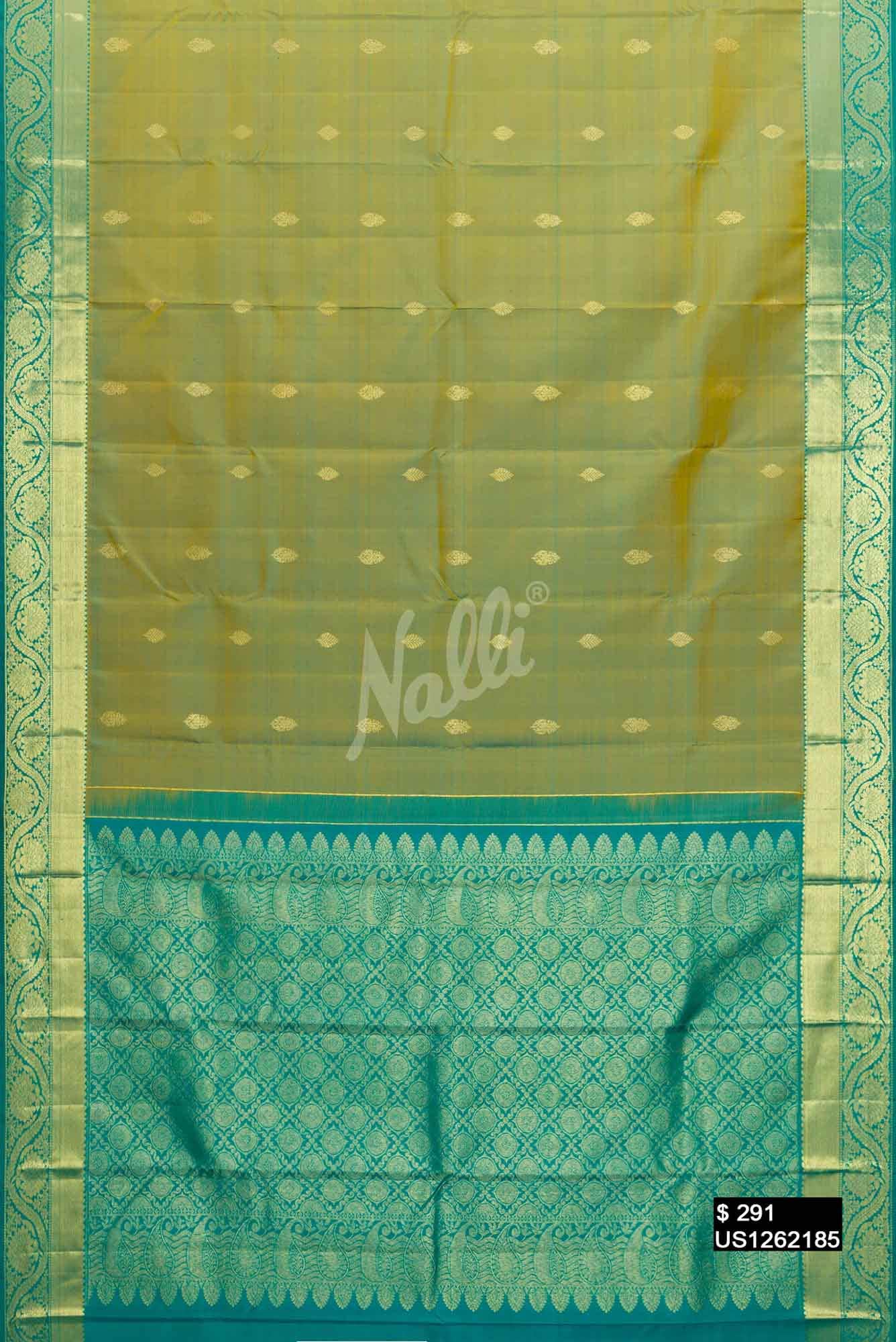 Light Green Kanchipuram Silk Saree