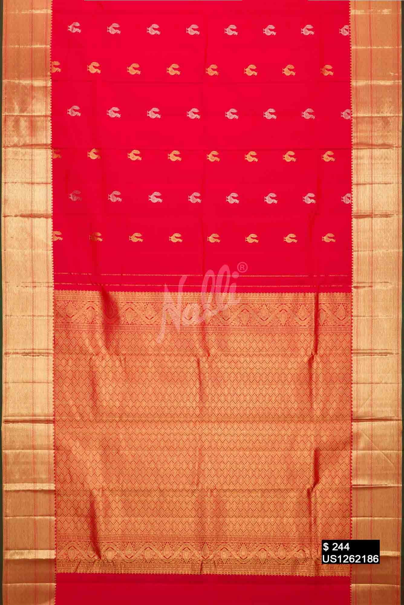 Red Kanchipuram Silk Saree