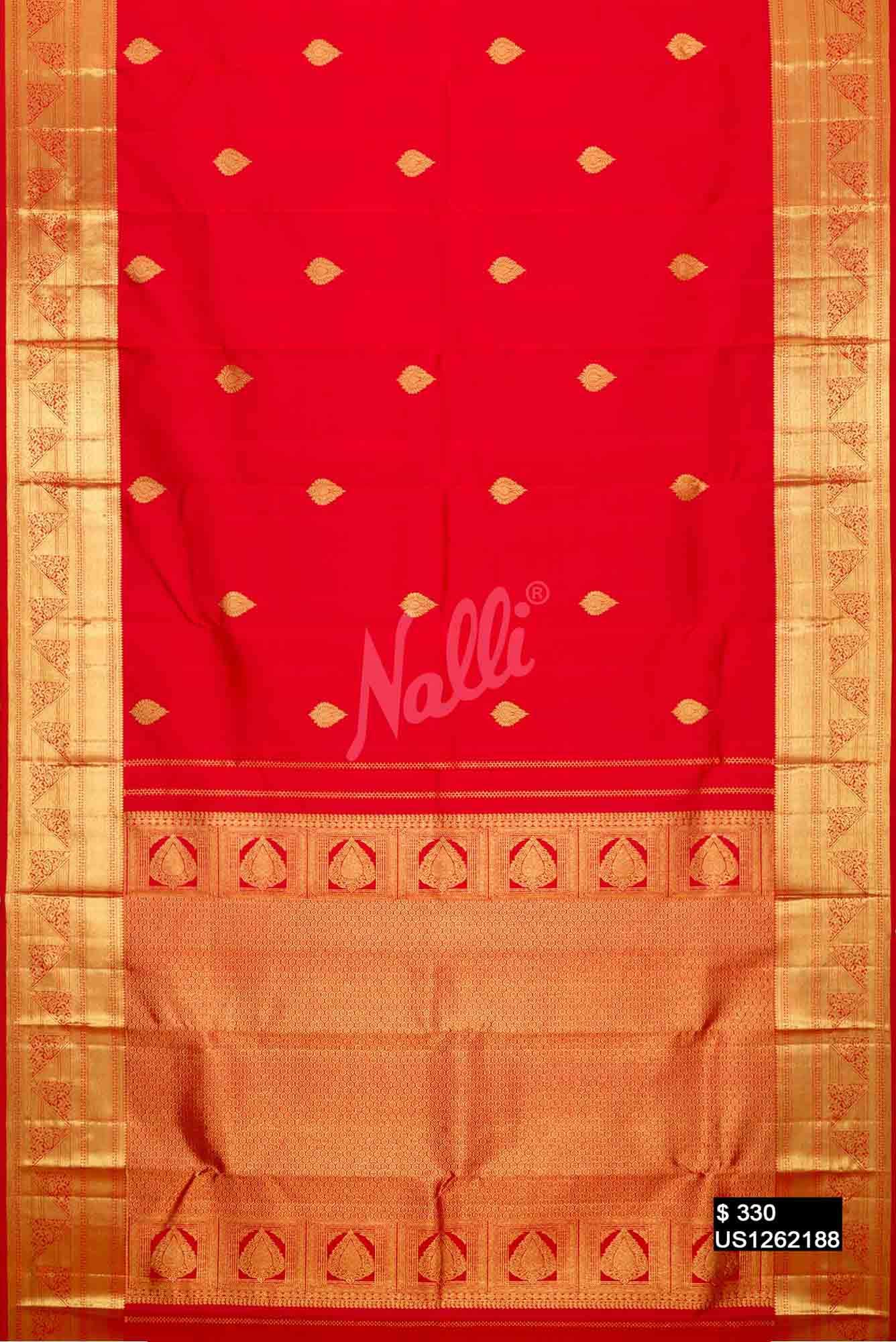 Red Kanchipuram Silk Saree