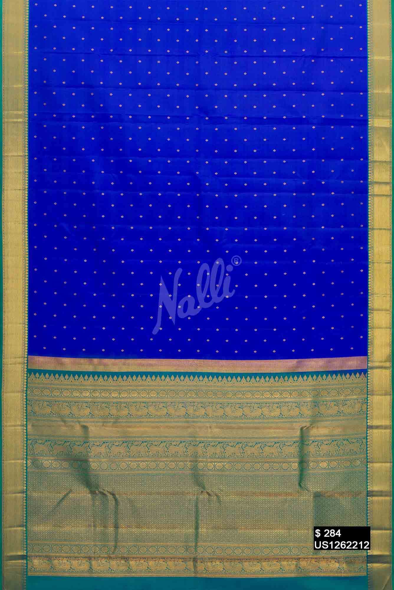 Royal Blue Kanchipuram Silk Saree