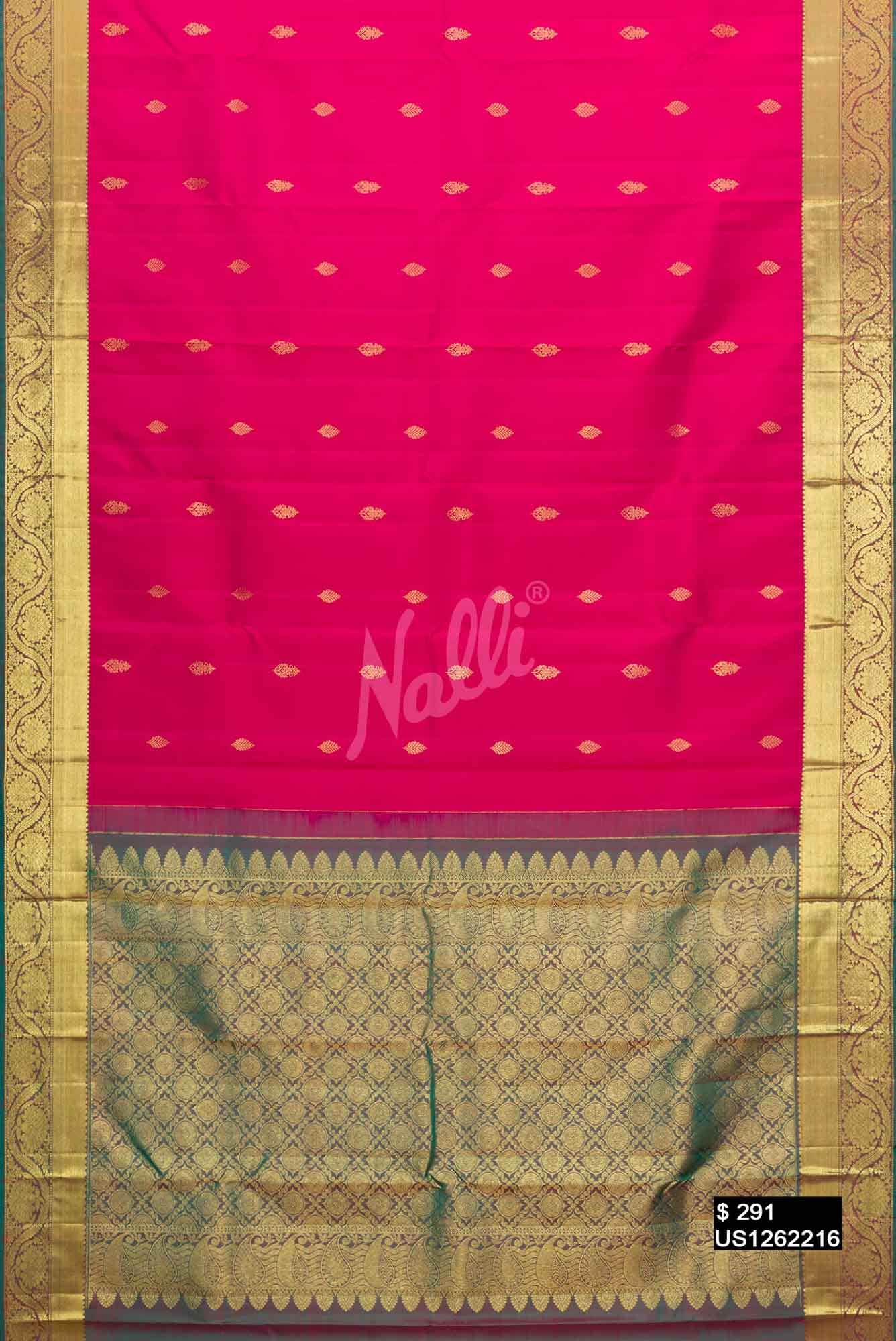 Pink Kanchipuram Silk Saree