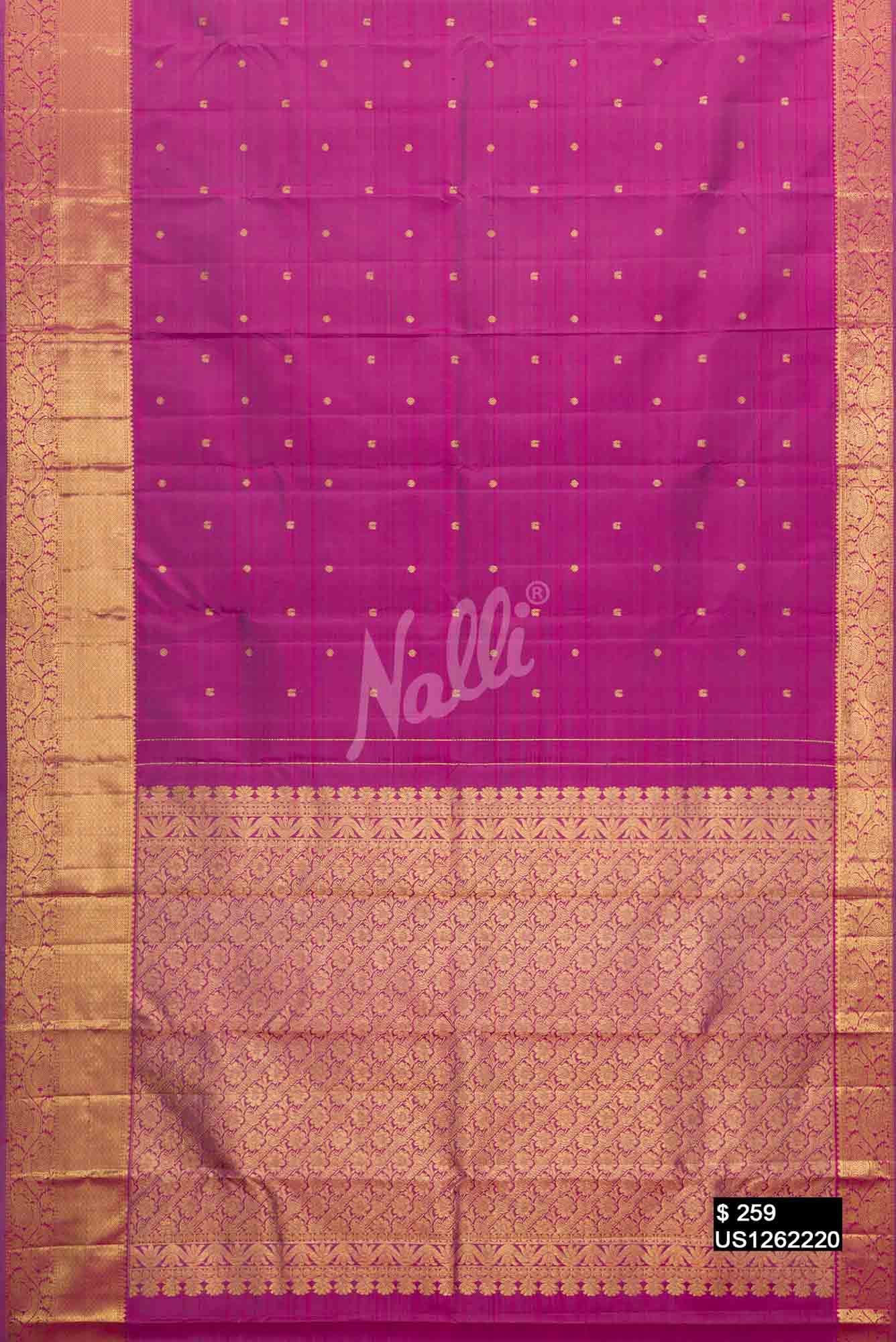 Lavender Kanchipuram Silk Saree