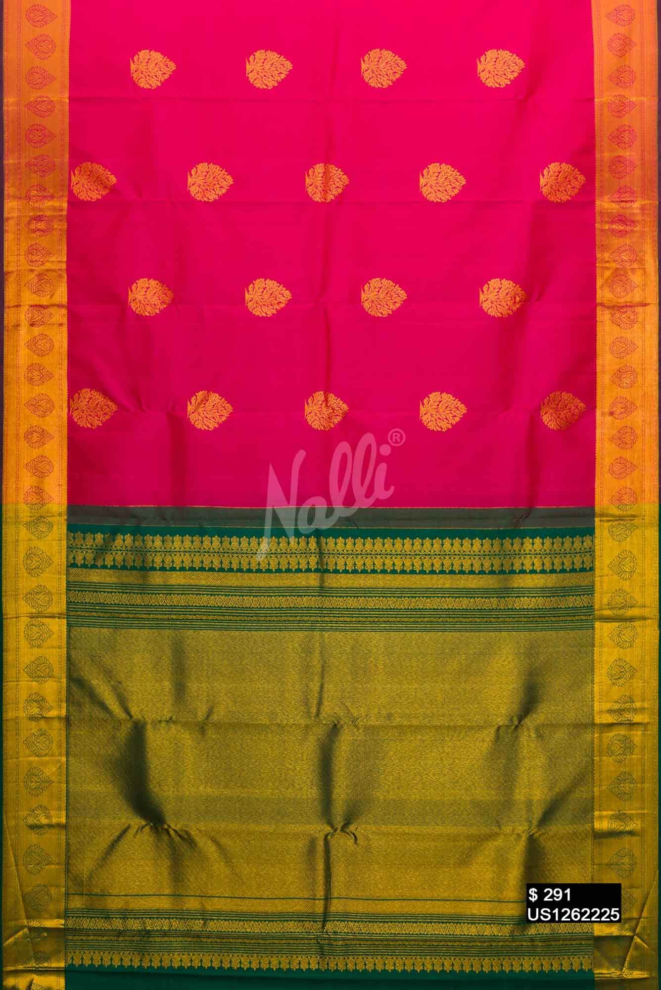 Pink Kanchipuram Silk Saree
