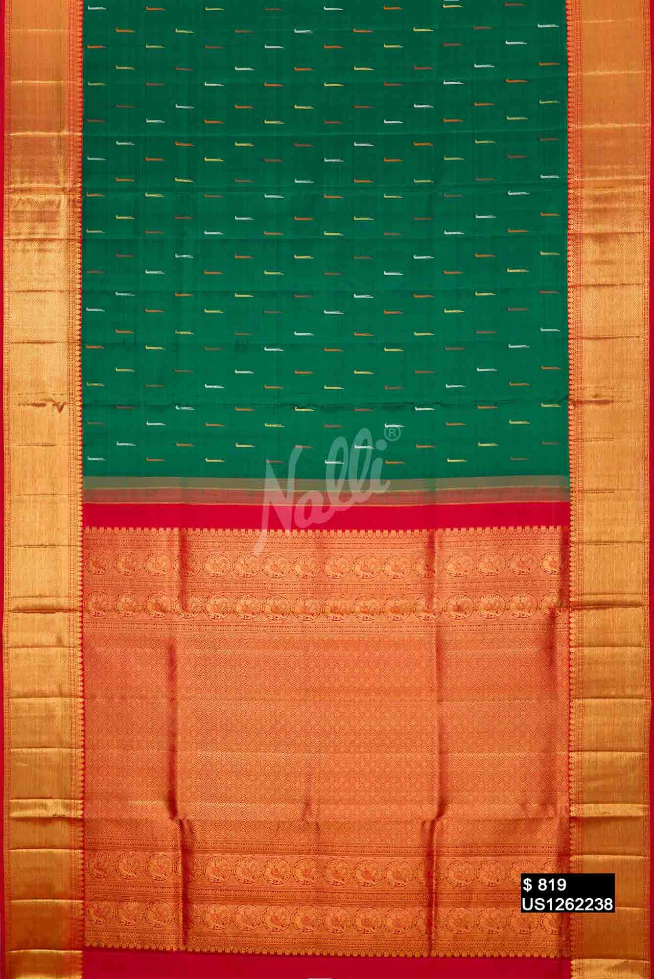 Green Kanchipuram Silk Saree