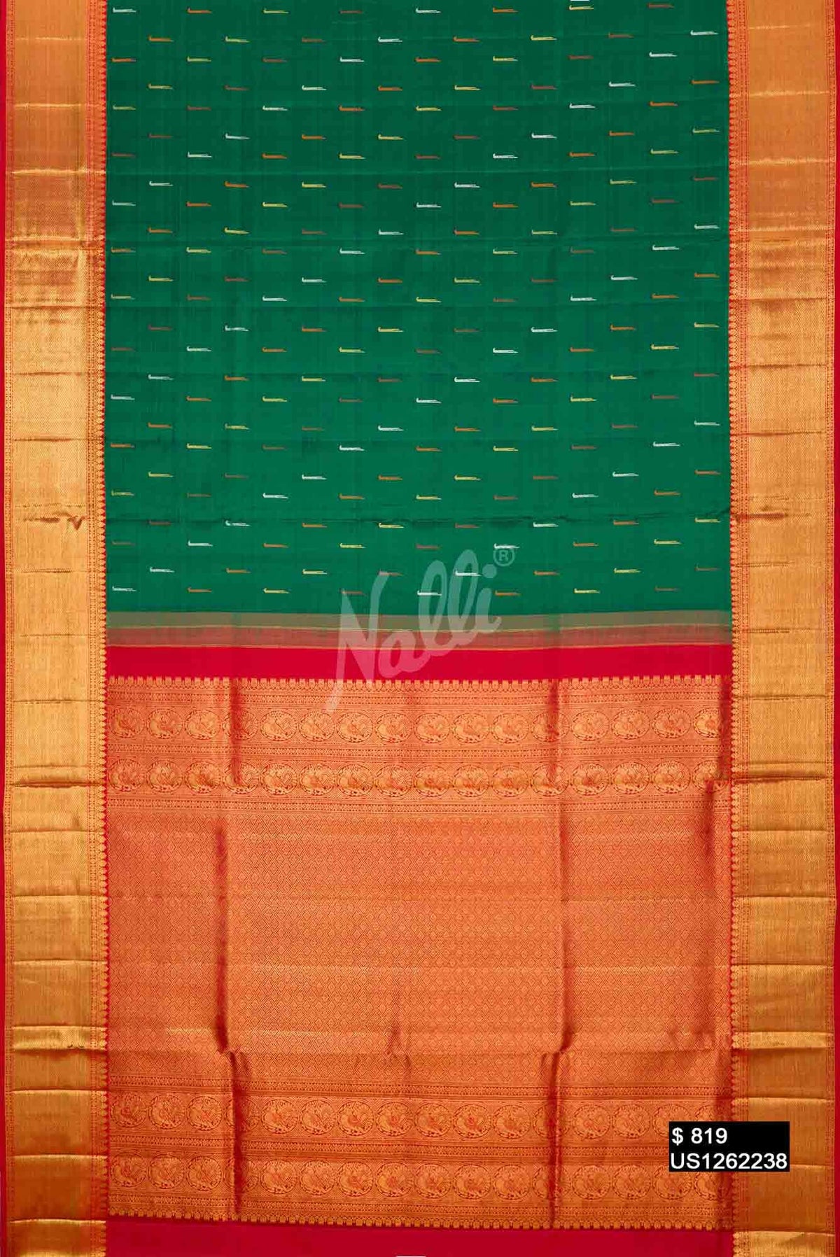 Green Kanchipuram Silk Saree