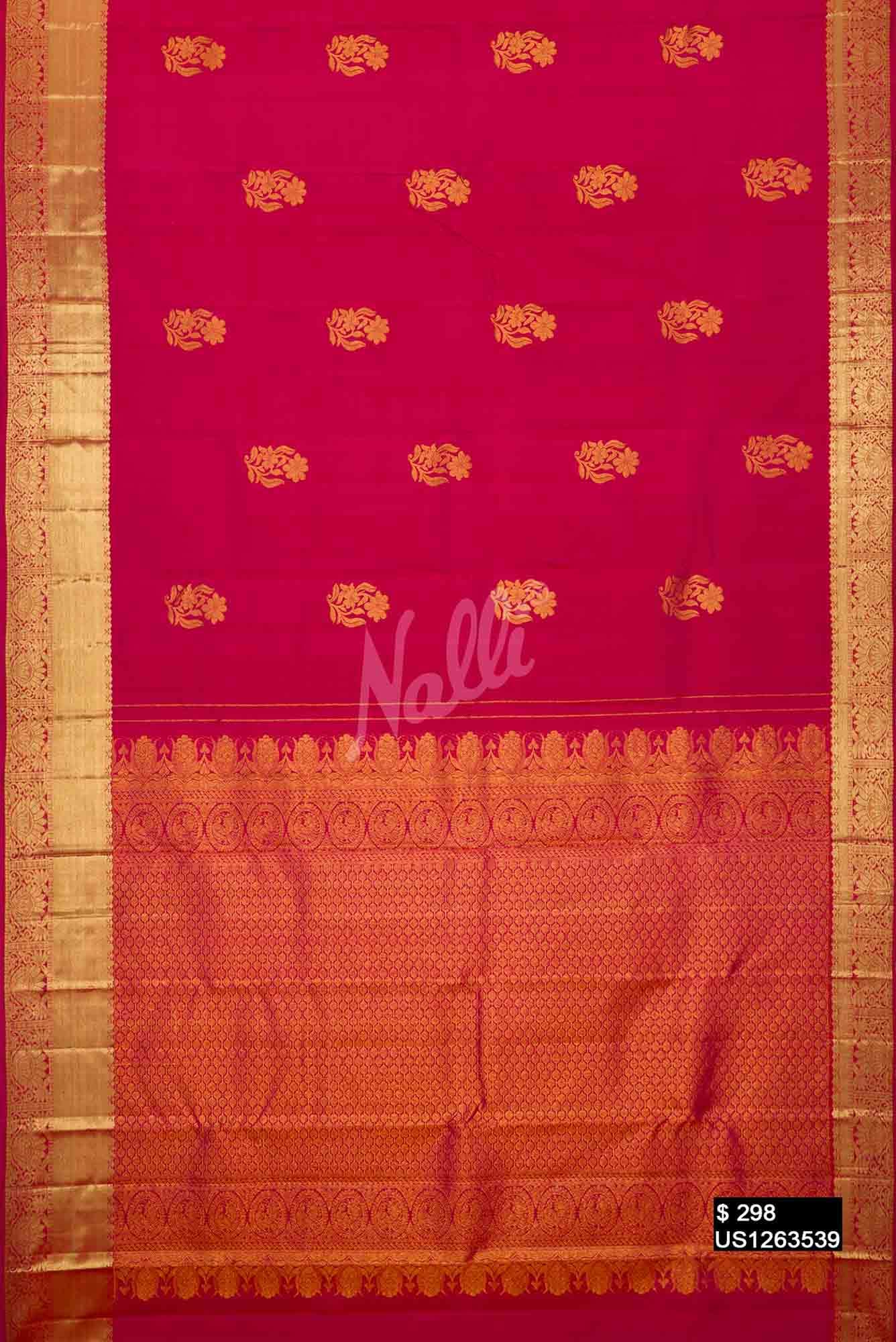 Pink Kanchipuram Silk Saree