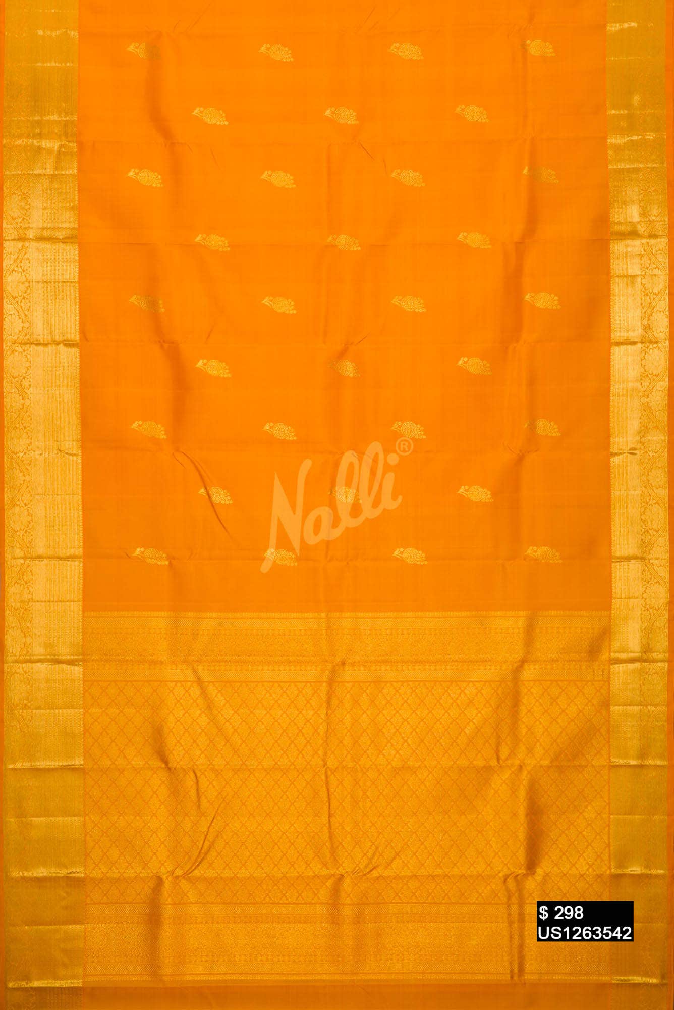 Yellow Kanchipuram Silk Saree
