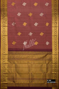 Rose Gold Kanchipuram Silk Saree