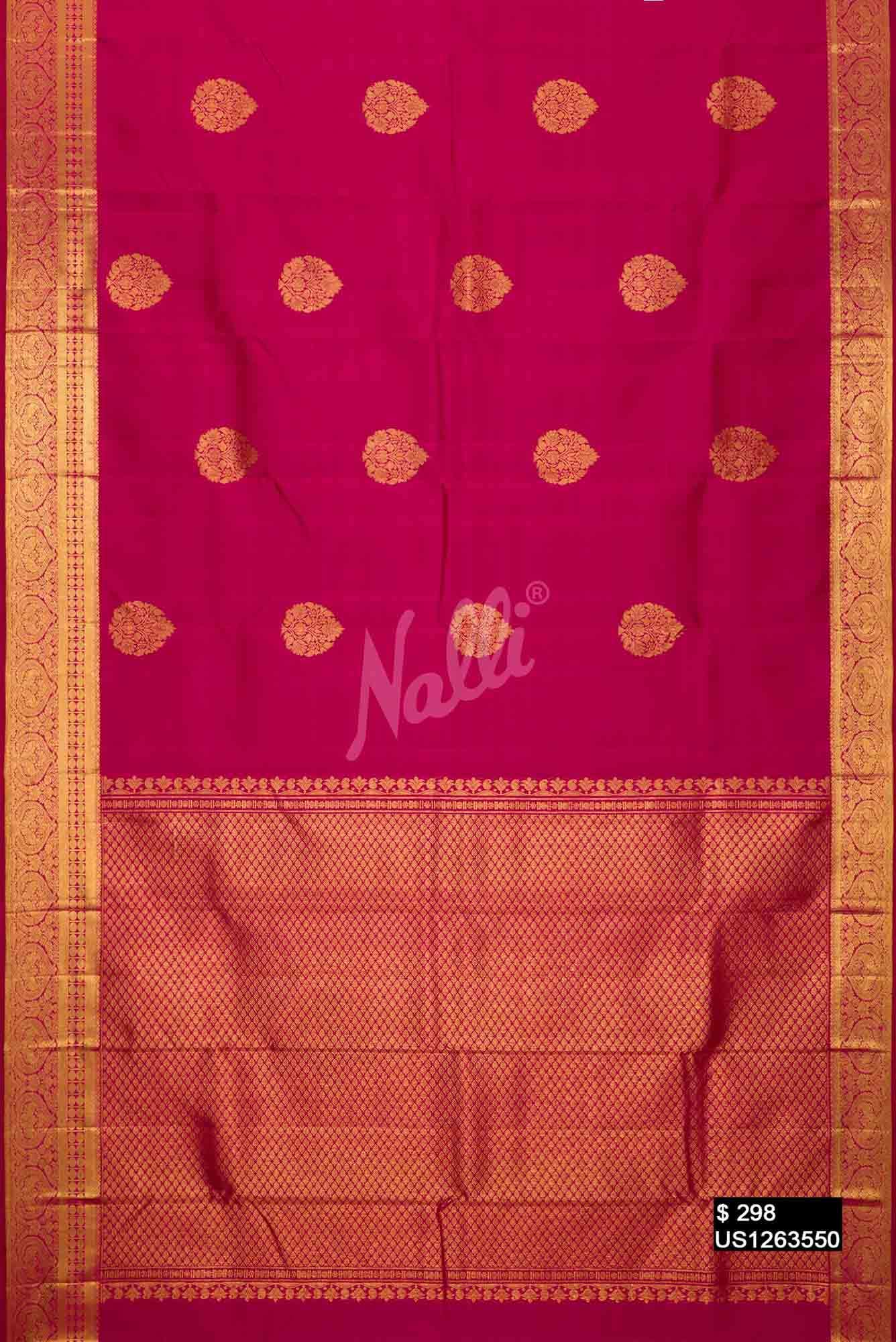 Pink Kanchipuram Silk Saree