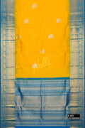 Yellow Kanchipuram Silk Saree