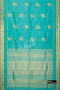 Sky Blue Kanchipuram Silk Saree