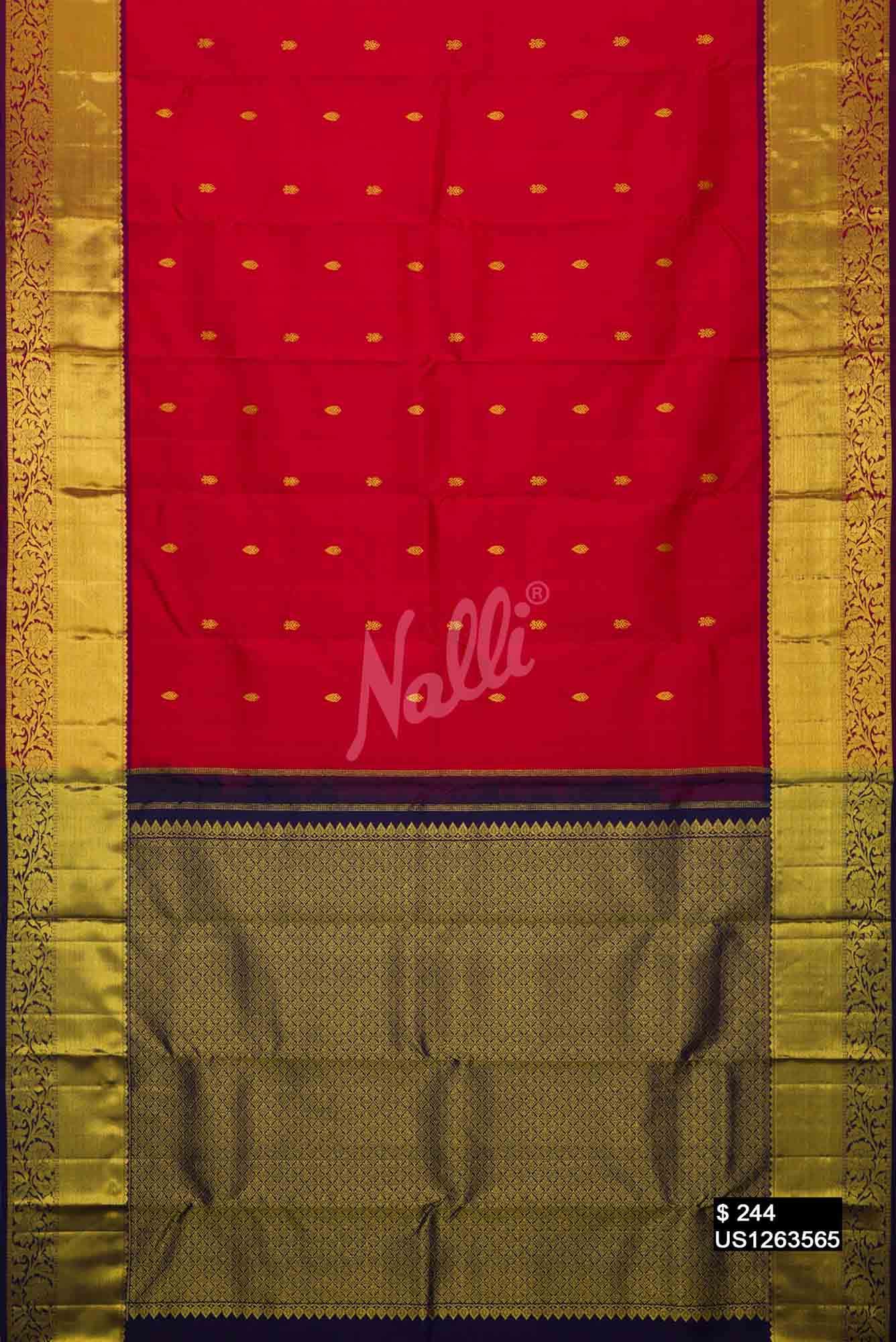 Red Kanchipuram Silk Saree
