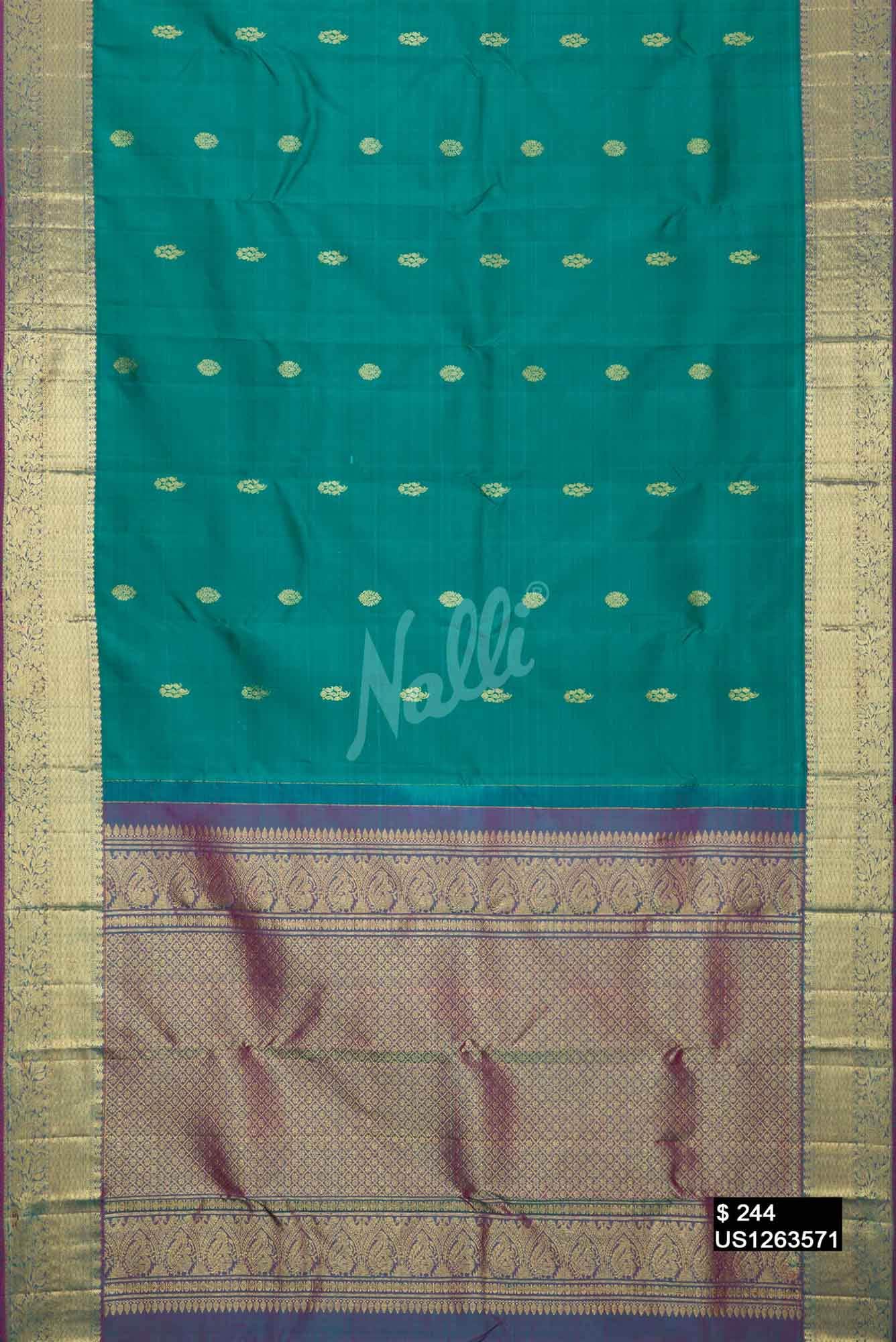 Green Kanchipuram Silk Saree