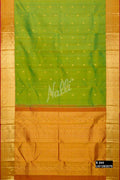 Parrot Green Kanchipuram Silk Saree