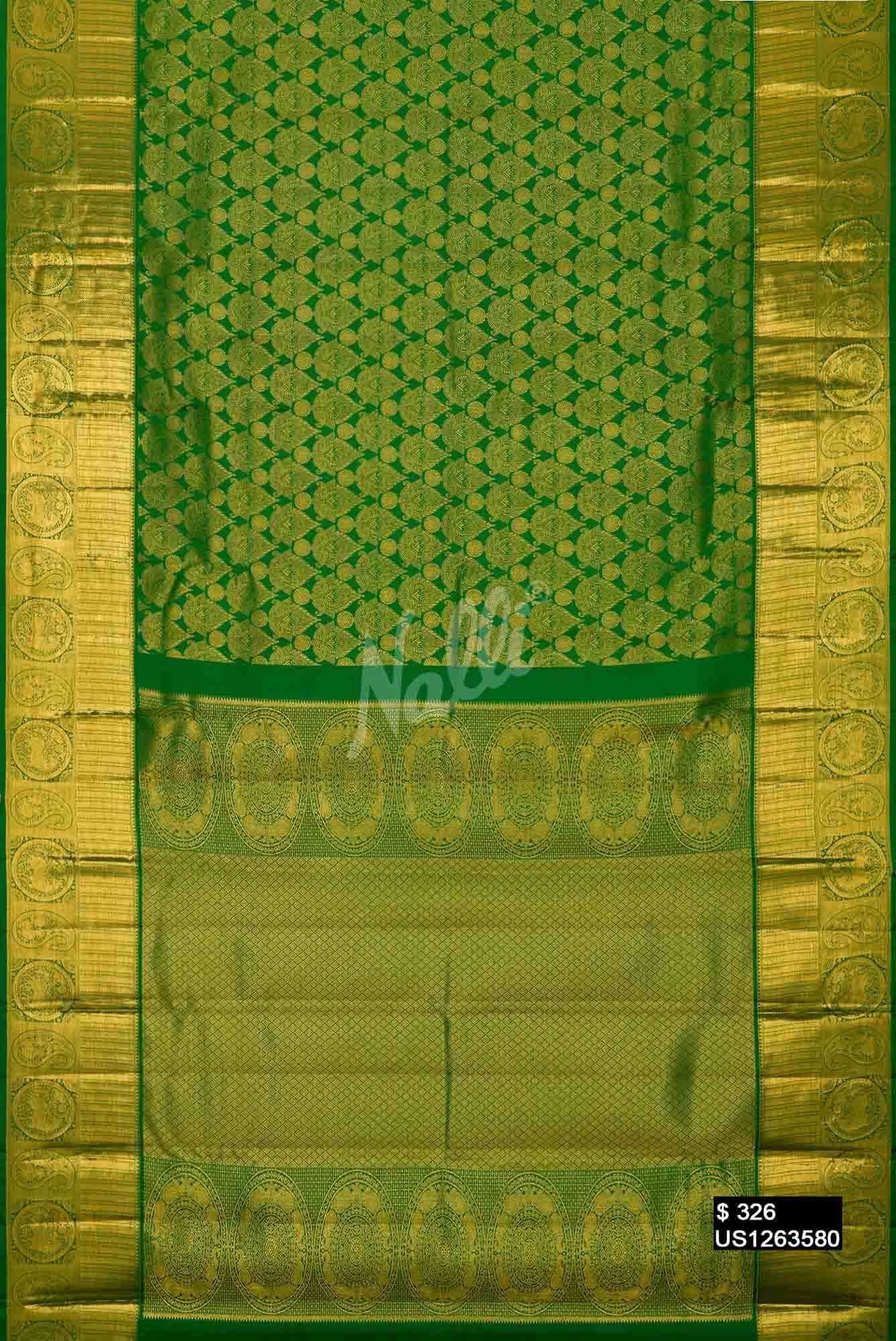 Green Kanchipuram Silk Saree