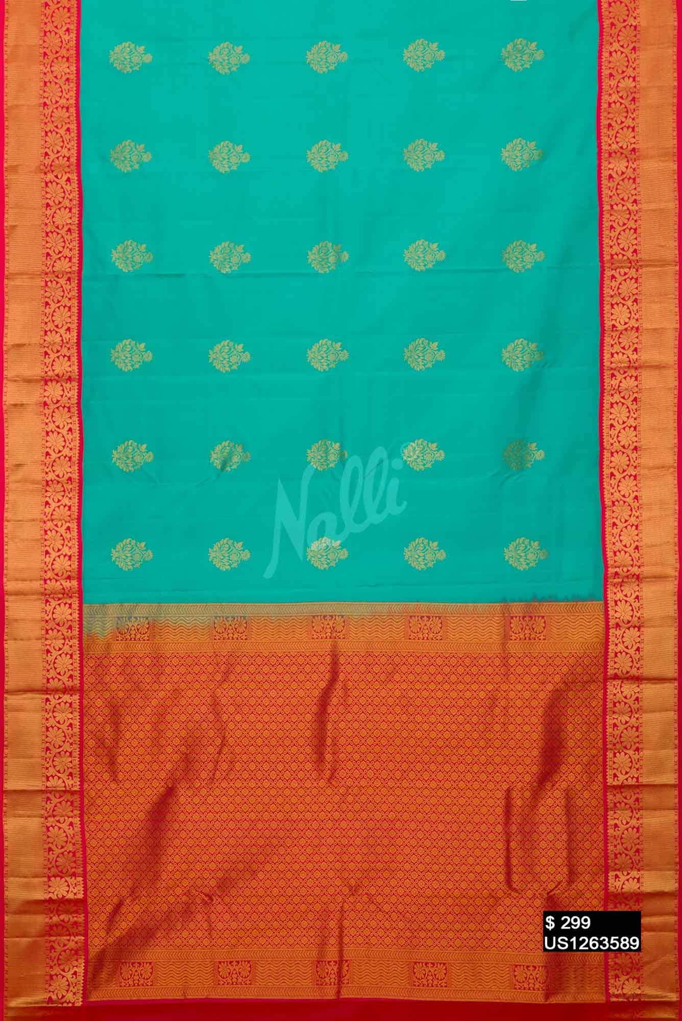 Blue Kanchipuram Silk Saree