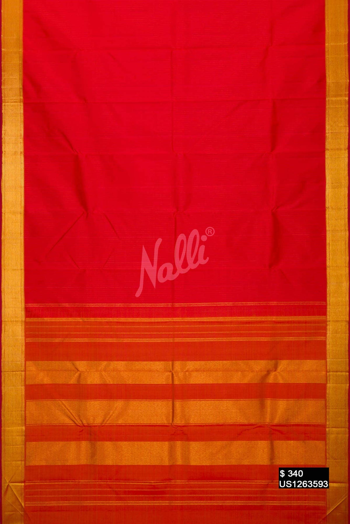 Red Kanchipuram Silk Saree
